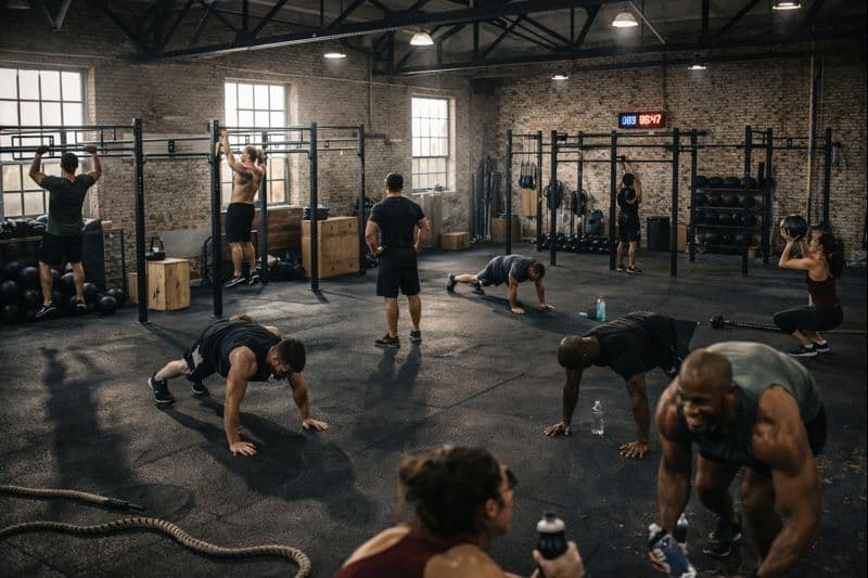 Treino e energia no box